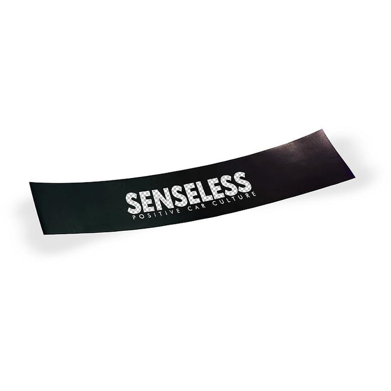 Senseless Sun Strip V2 Black Vinyl Car Windshield Banner