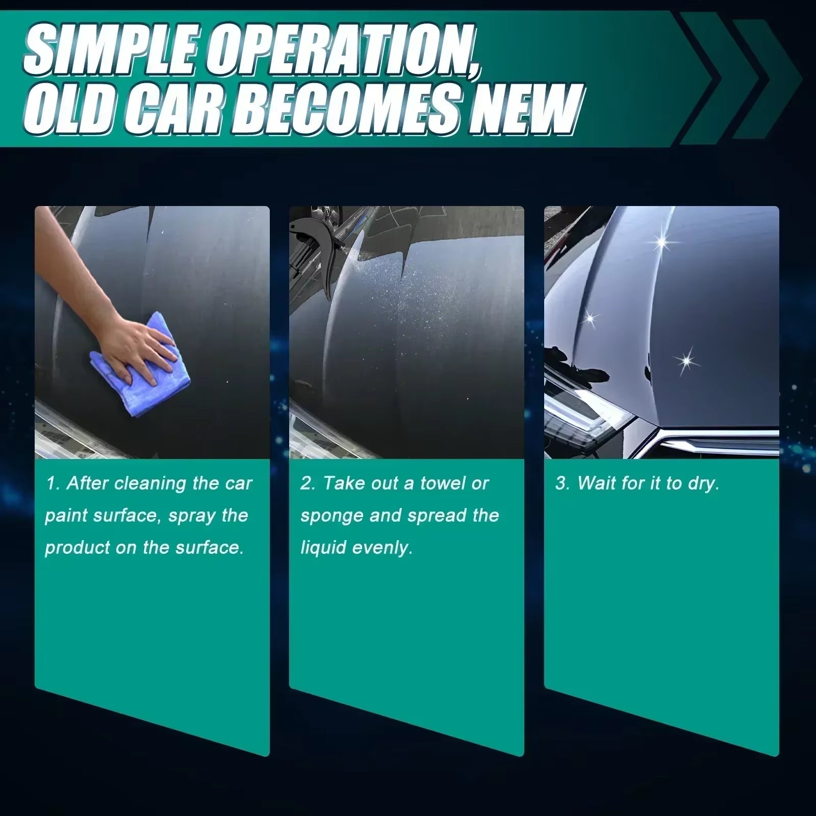 Car Ceramic Coating Wax Scratch Repair Anti-Scratch Car Spray Coating Agent Car Paint Coating Polishing Agent