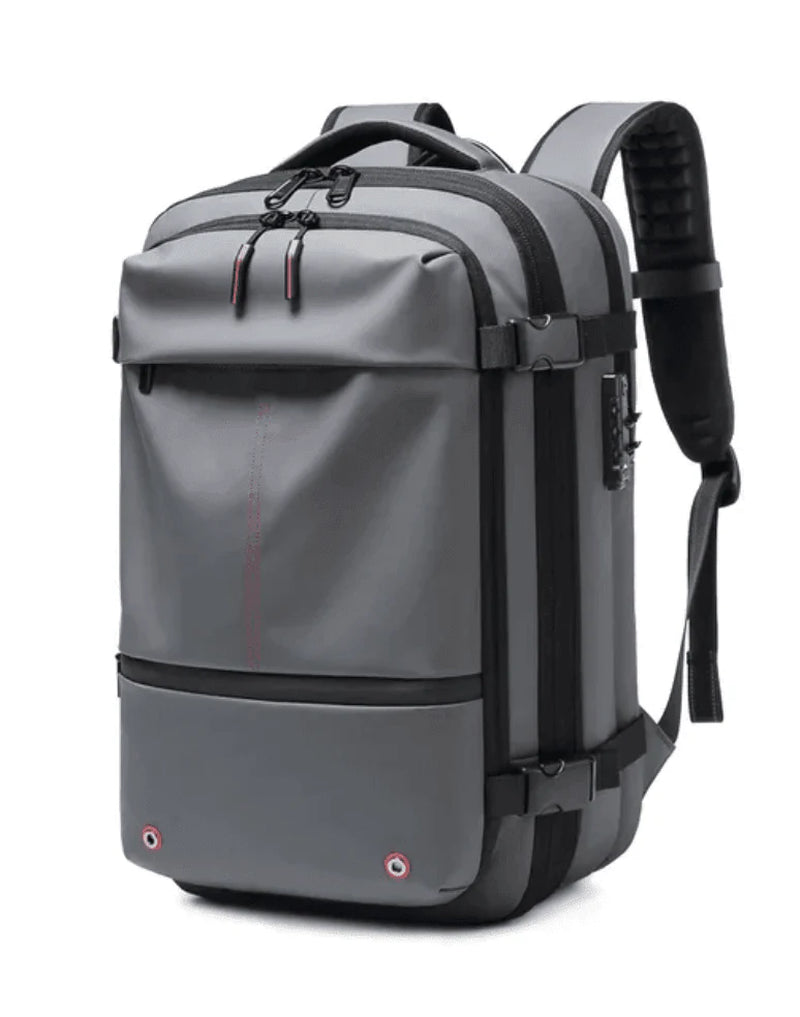 Airvac Backpack – Compact Vacuum-Sealed Travel Solution.