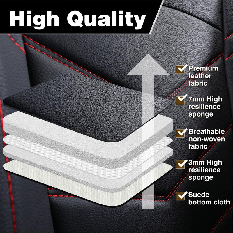 5-Seater Car Seat Covers Front Rear Full Set,Premium Waterproof PU Leather Cushion Universal Fit for Most Auto Interior Protector