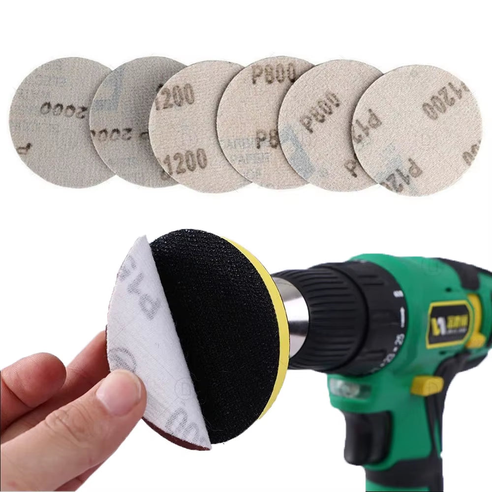 Car Polishing Sponge Waxing Pad for Auto Headlight Restoration Kit with Buffing Pad Sanding Disc Waxing Sponge Drill Adapter