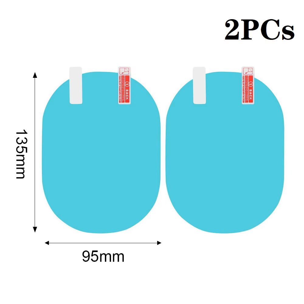 2Pcs Car Rearview Mirror Film Side Window Rainproof Clear Film anti Fog Waterproof Protective Film Auto Sticker Car Accessories